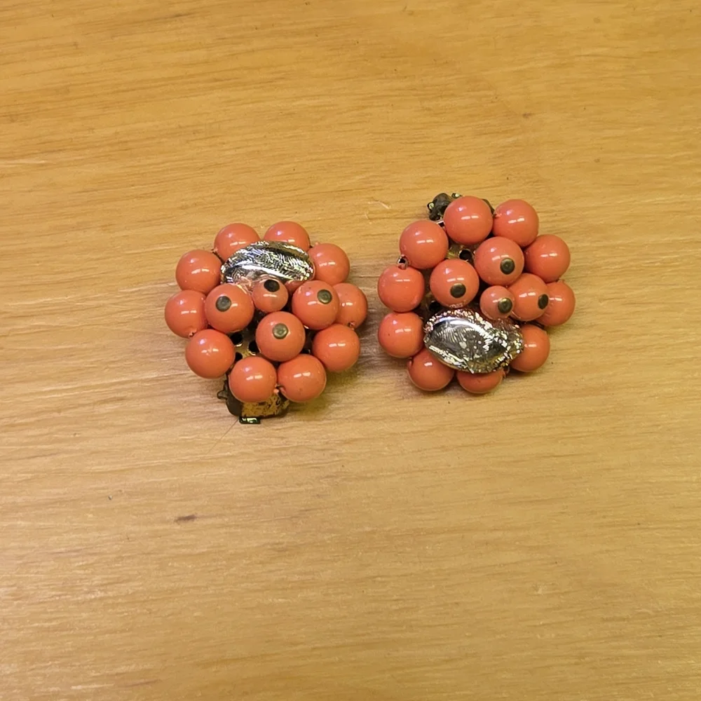 Vintage clip on earrings